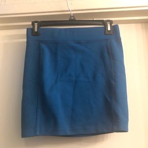 Blue mini skirt